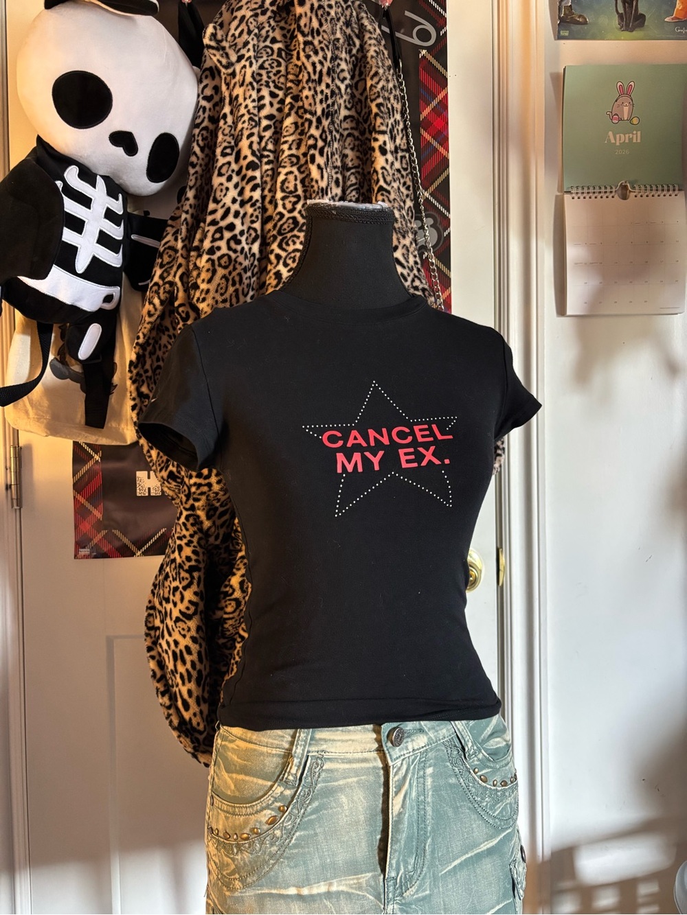 Women’s Black Graphic Tee - "Cancel My Ex."